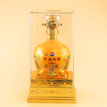 厂家生产四方雕龙透明酒盒ps材质亚克力酒盒适用各类高档白酒包装